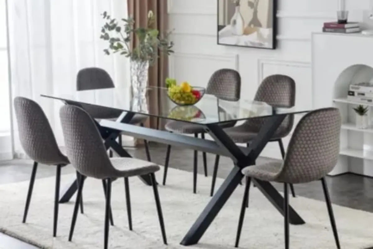 Table Repas IXE Pied Metal Plateau Swedzo-Meuble