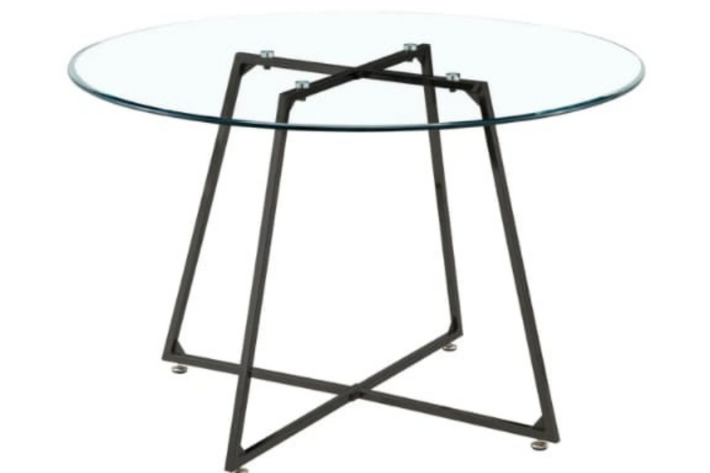 Table Repas Heloise Pieds Metal Noir 120CM