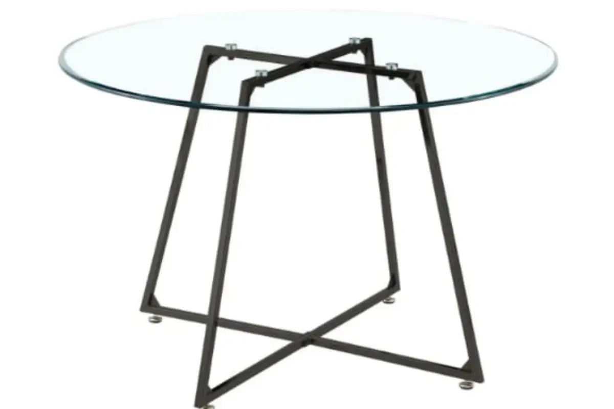 Table Repas Heloise Pieds Metal Noir 120CM Swedzo-Meuble