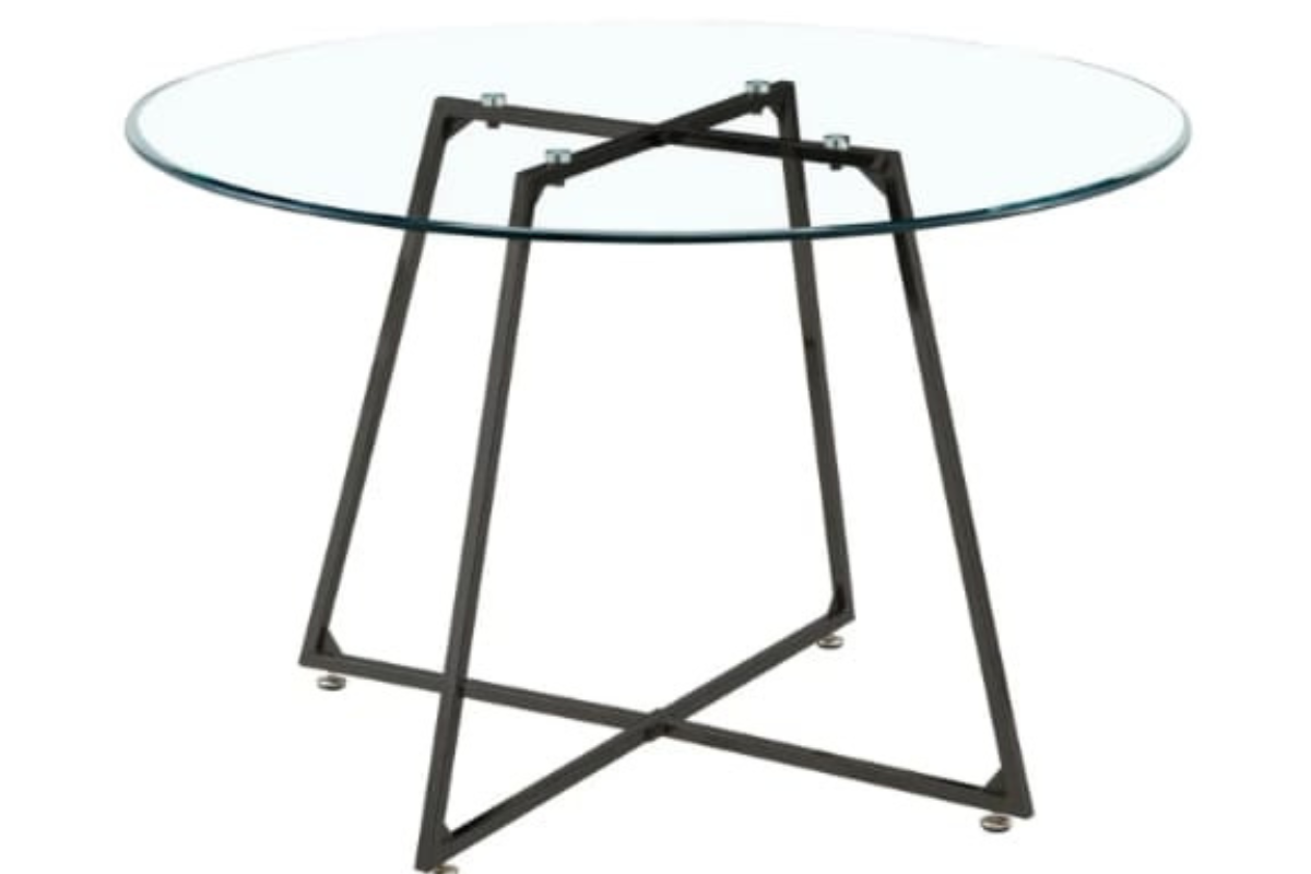 Table Repas Heloise Pieds Metal Noir 120CM