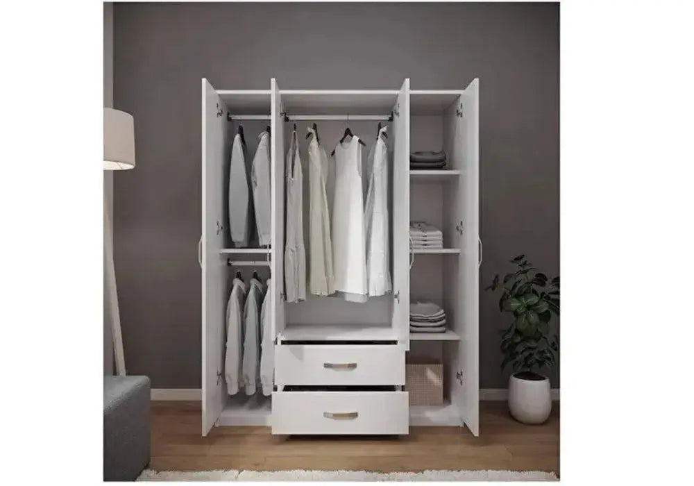 Armoire  4 portes avec  tiroirs Girona Swedzo-Meuble