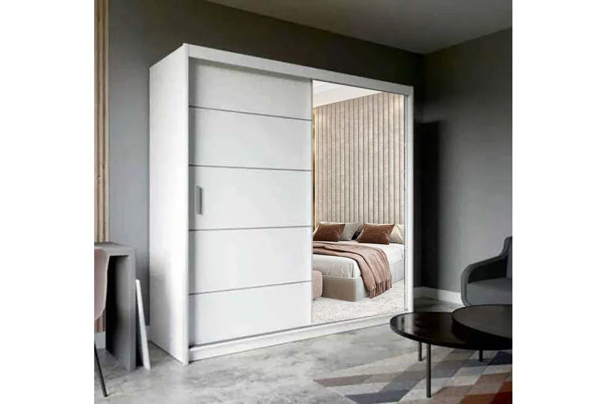 Armoire é portes coulissantes Lyon largeur 180cm