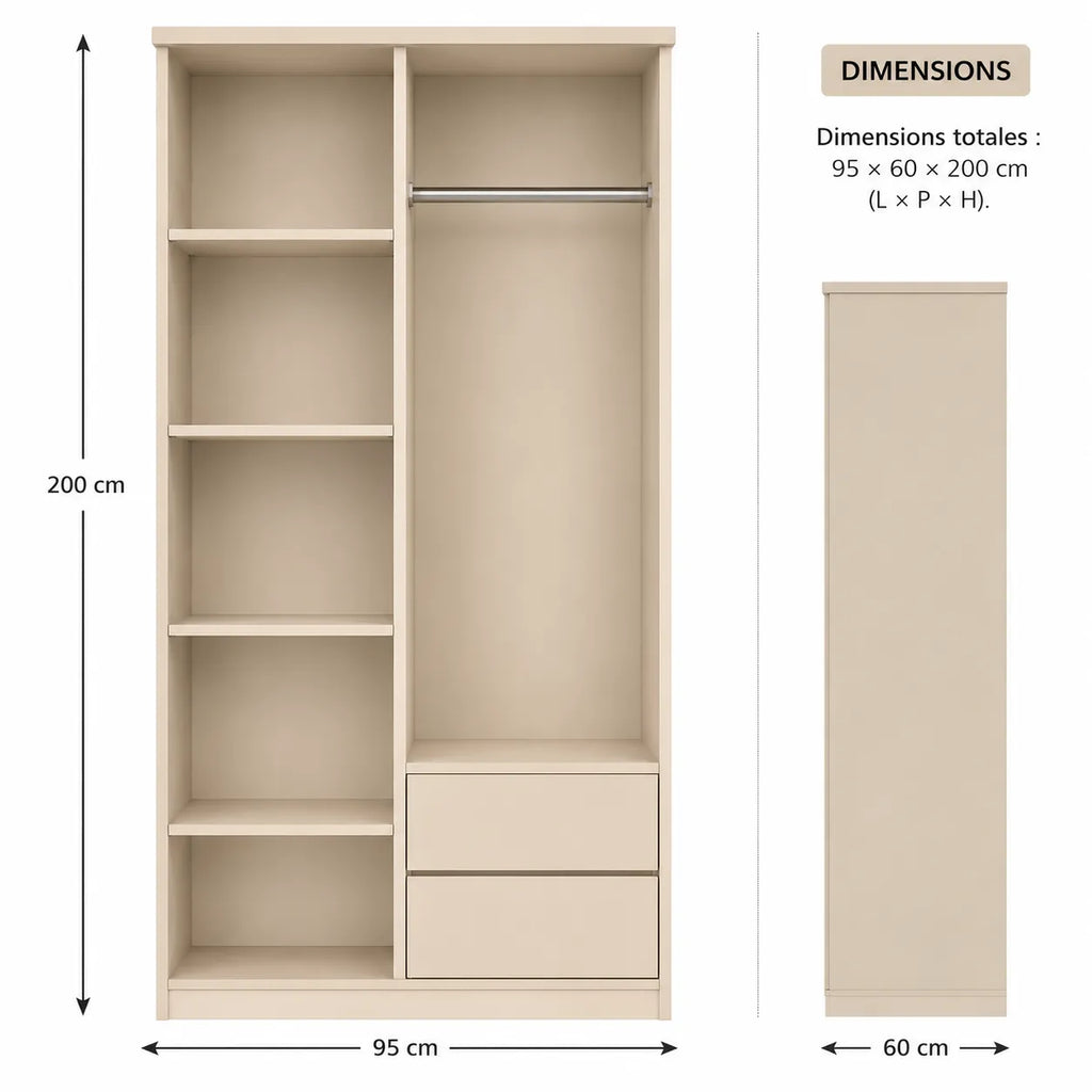 Armoire 2 portes GIRONA