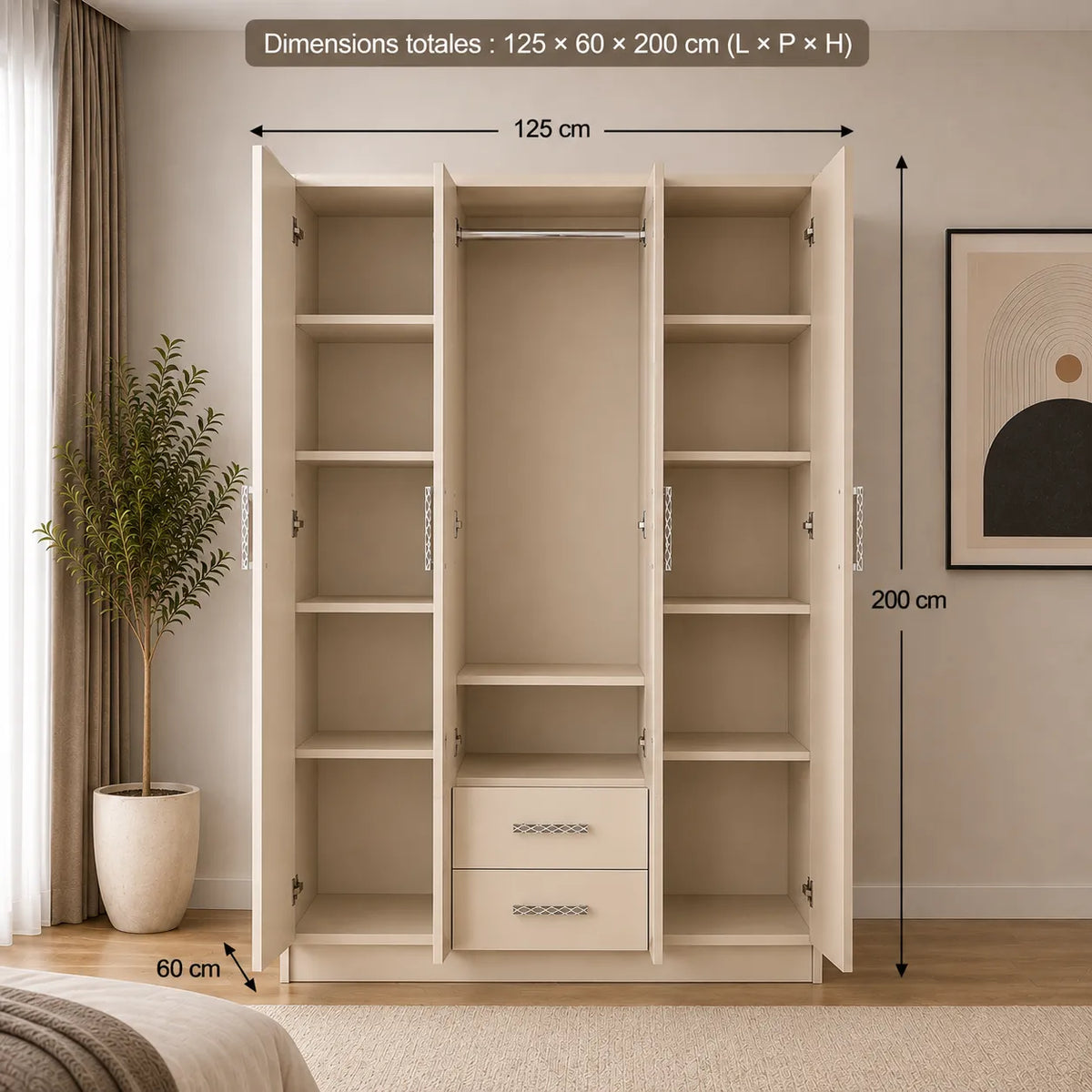 Armoire 3 portes GIRONA