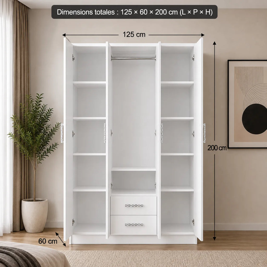 Armoire 3 portes PALMA