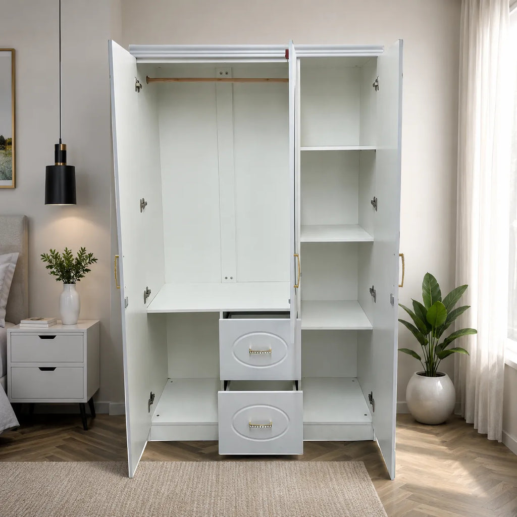 Armoire 3 portes avec miroir