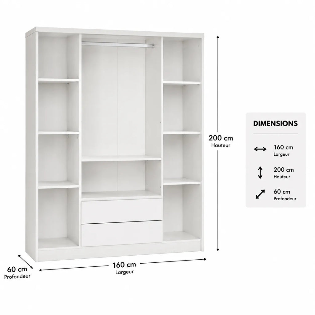 Armoire 4 portes PALMA