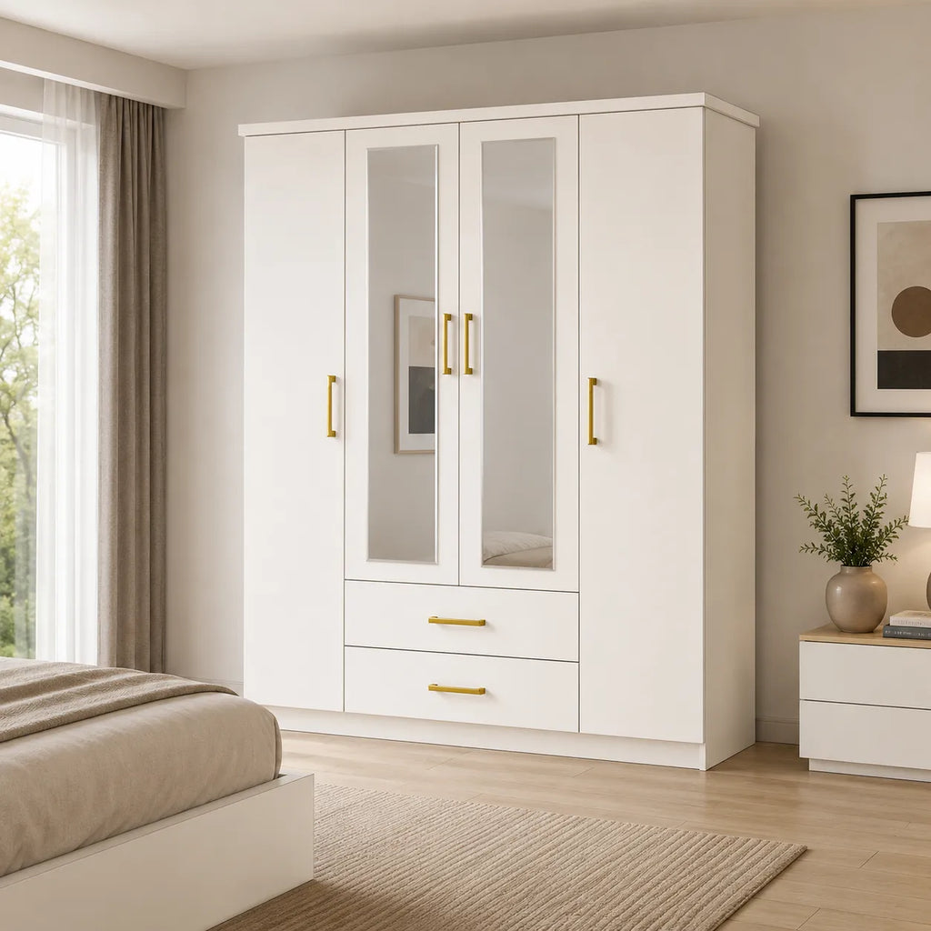 Armoire  4 portes avec  tiroirs Girona