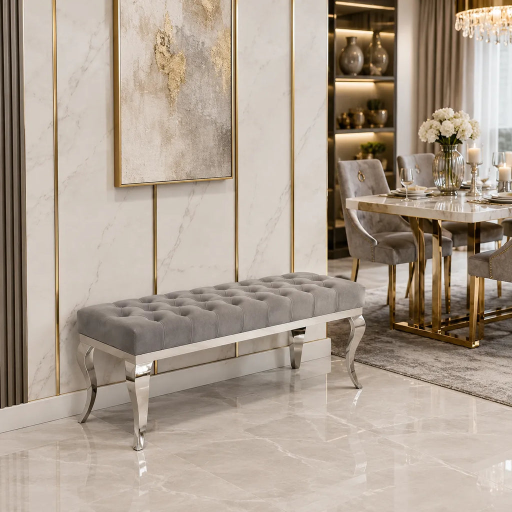 Banquette Baroque Pieds Argent