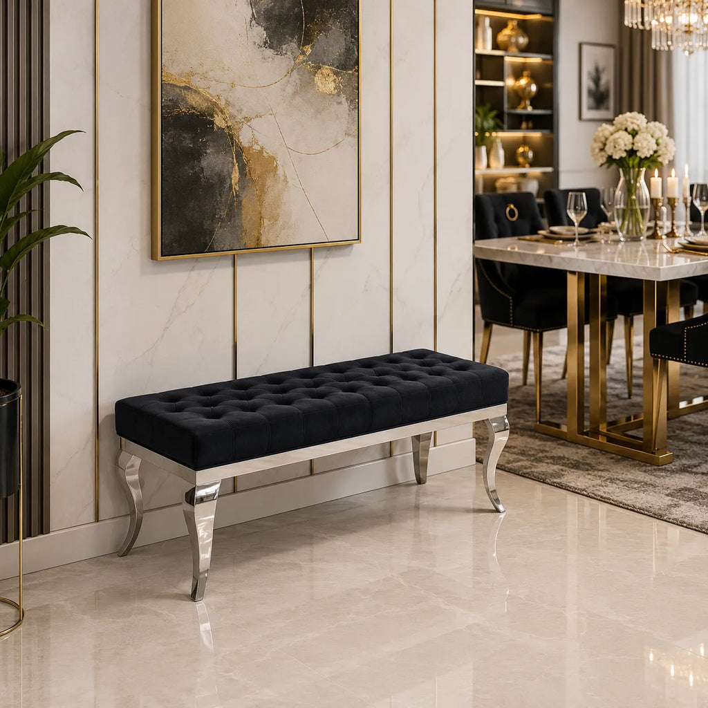 Banquette Baroque Pieds Argent
