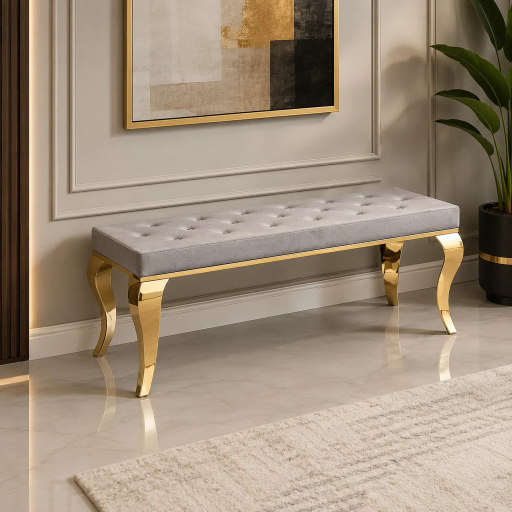Banquette Baroque Pieds Dorés