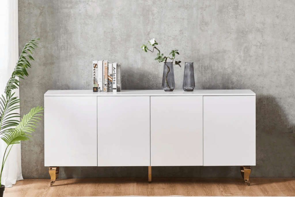 Buffet Baroque Laque Pieds Gold