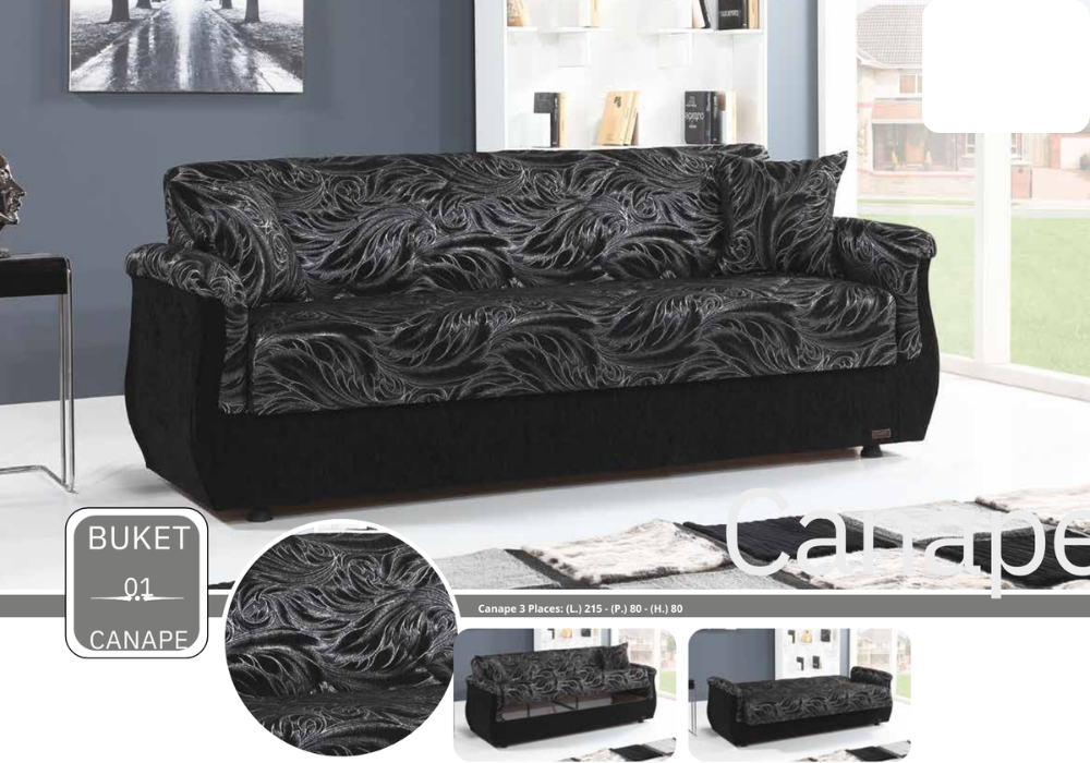 CANAPE BUKET 3 PLACE