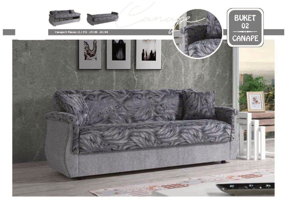 CANAPE BUKET 3 PLACE