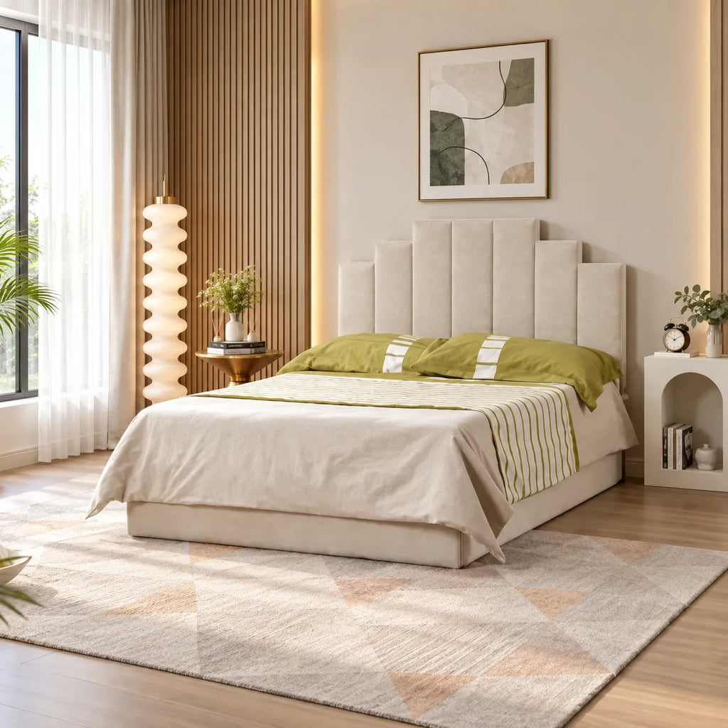 Cadre de Lit Piano en Velours