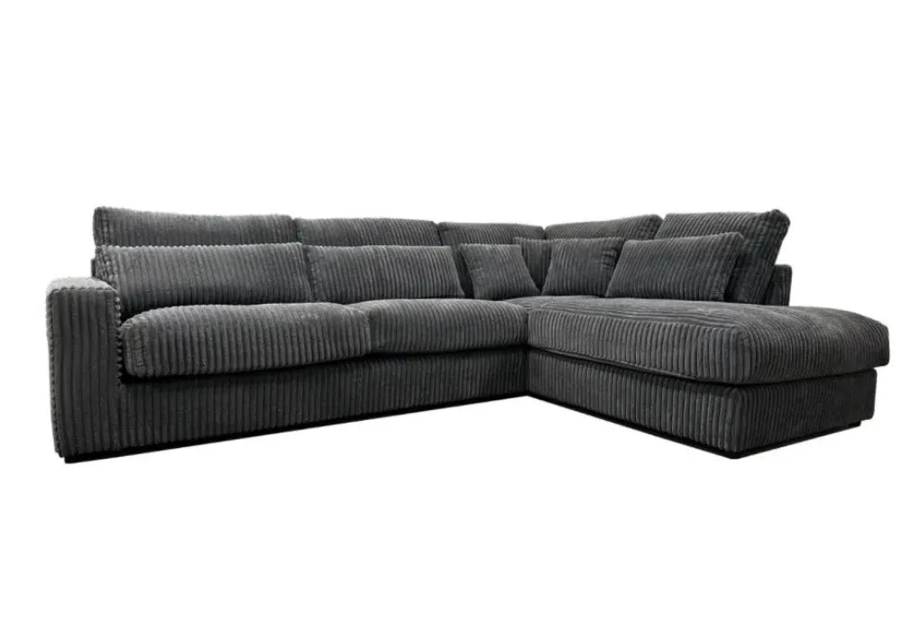 Canape Ambert Tissus Lapin Anthracite 320X230CM