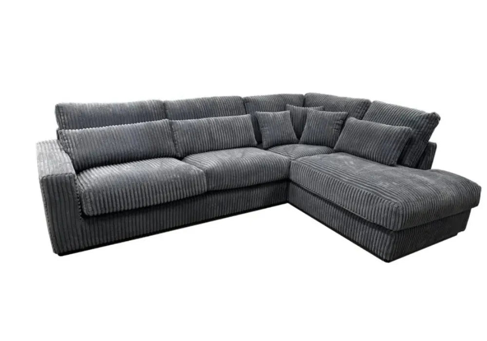 Canape Ambert Tissus Lapin Anthracite 320X230CM