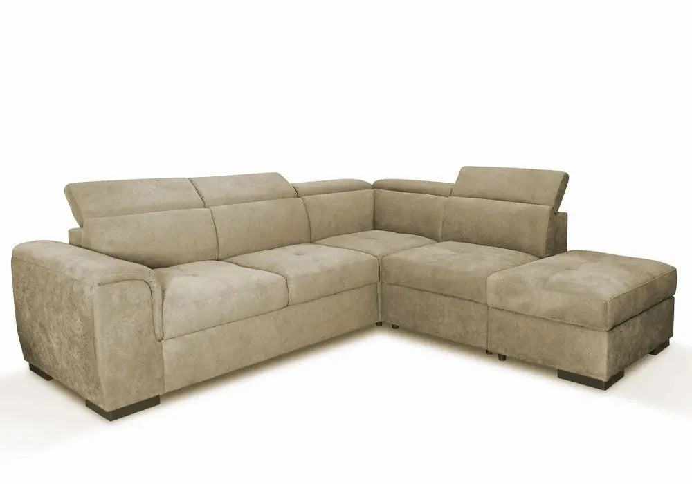 Canape Convertible Angle Reversible Tissus Waterproof 264X255CM