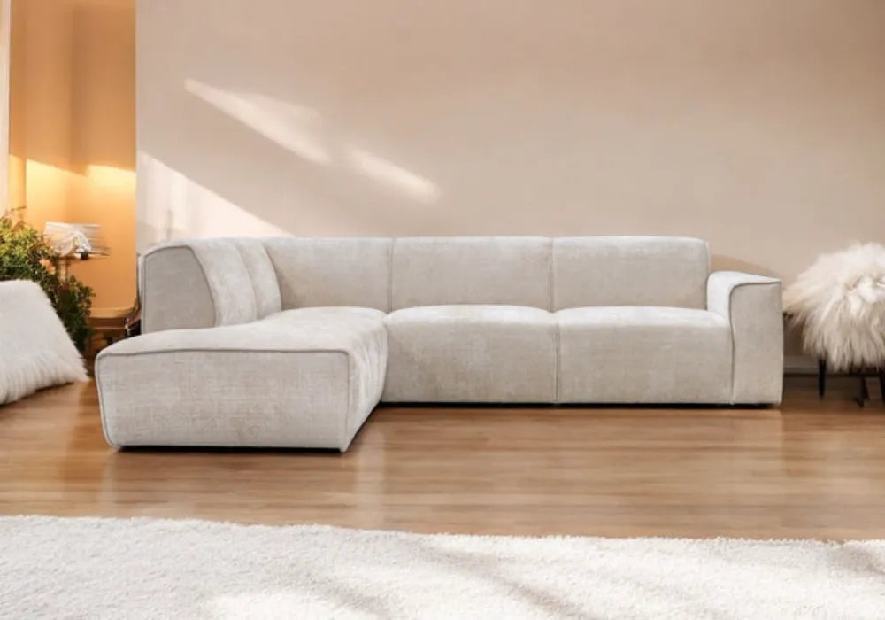 Canapé D'angle Colette tissu Marbella Beige