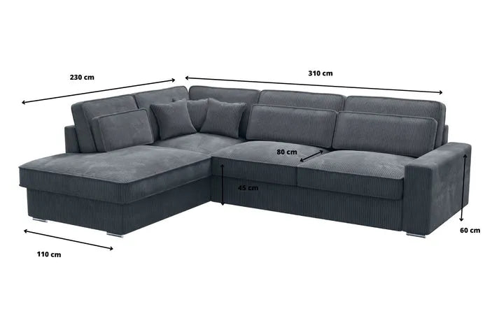 Canapé d’angle Lexus Velours Beige