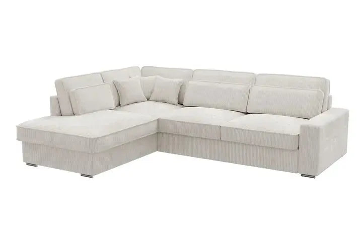 Canapé d’angle Lexus Velours Beige Swedzo-Meuble
