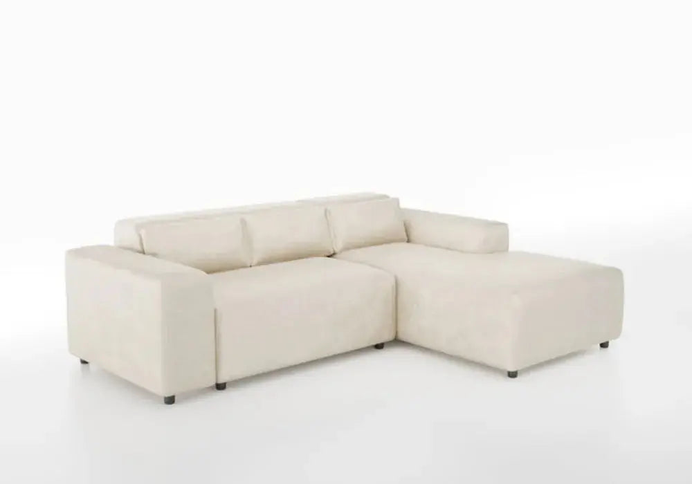 Canapé d’angle Moris Cételé Gris et Beige Anthracite Swedzo-Meuble