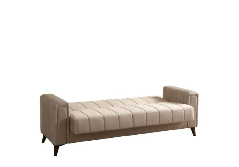 Canapé Nova Velours Beige Swedzo-Meuble
