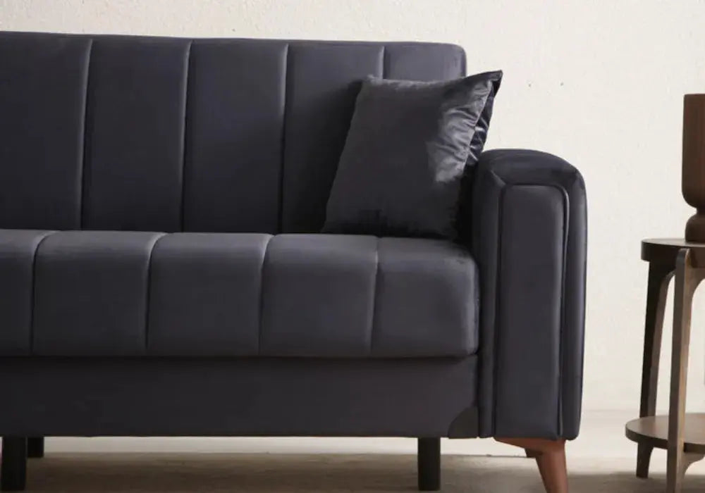 Canapé Nova Velours Beige Swedzo-Meuble