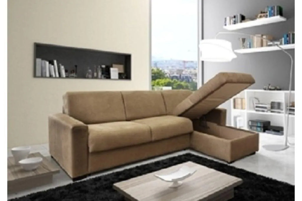 Canapé D'angle lit rapido beige ARIANE