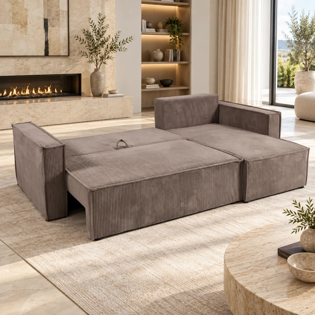 Canape Convertible D'angle cotele Genif