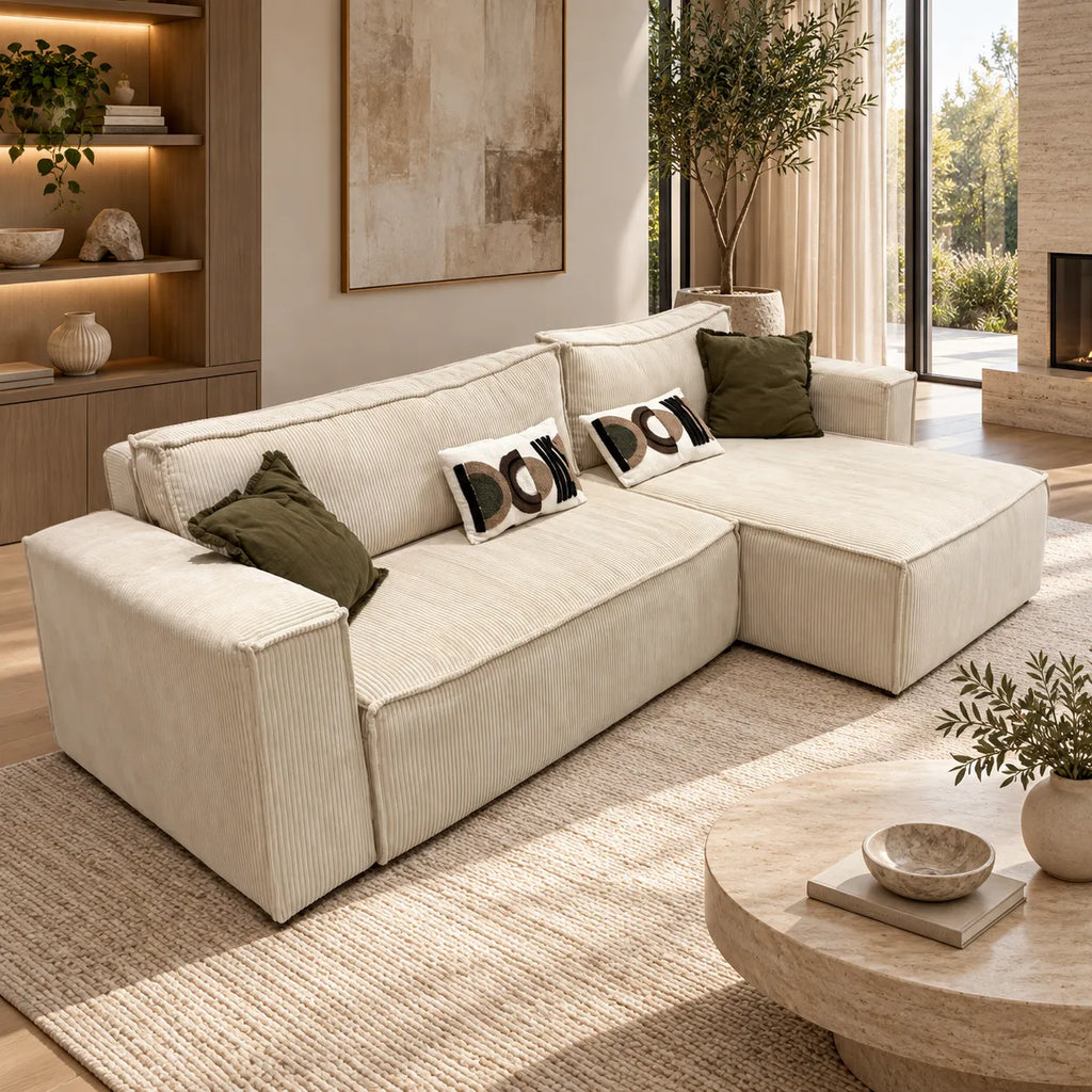 Canape Convertible D'angle cotele Genif