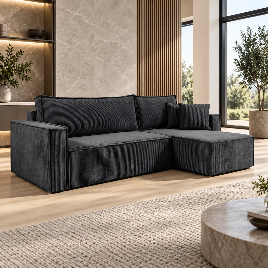 Canape Convertible D'angle cotele Genif