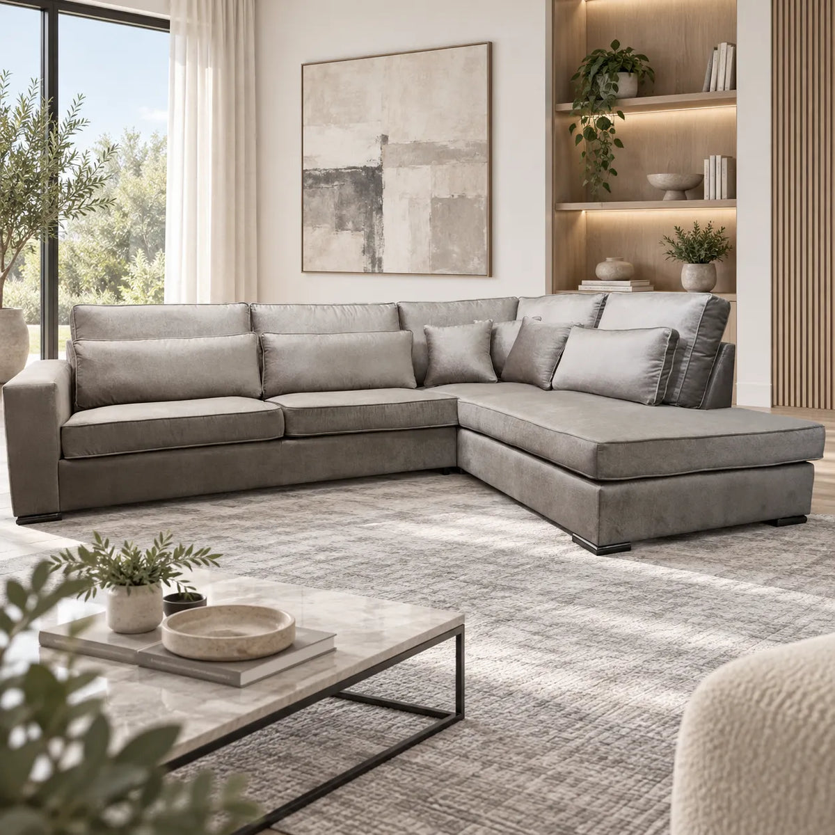 Canape D’angle Bristol Angle Droit Doudou Boucle 316x230cm