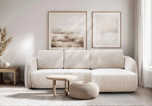 Canapé D'angle convertible Porto Marbella Blanc Cassé
— canapés et fauteuils, canapé d’angle, canapé convertible, canapé 3 places, fauteuil design, canapé moderne, salon séjour
