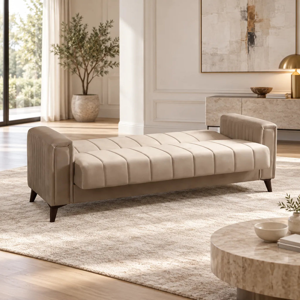Canapé Nova Velours Beige