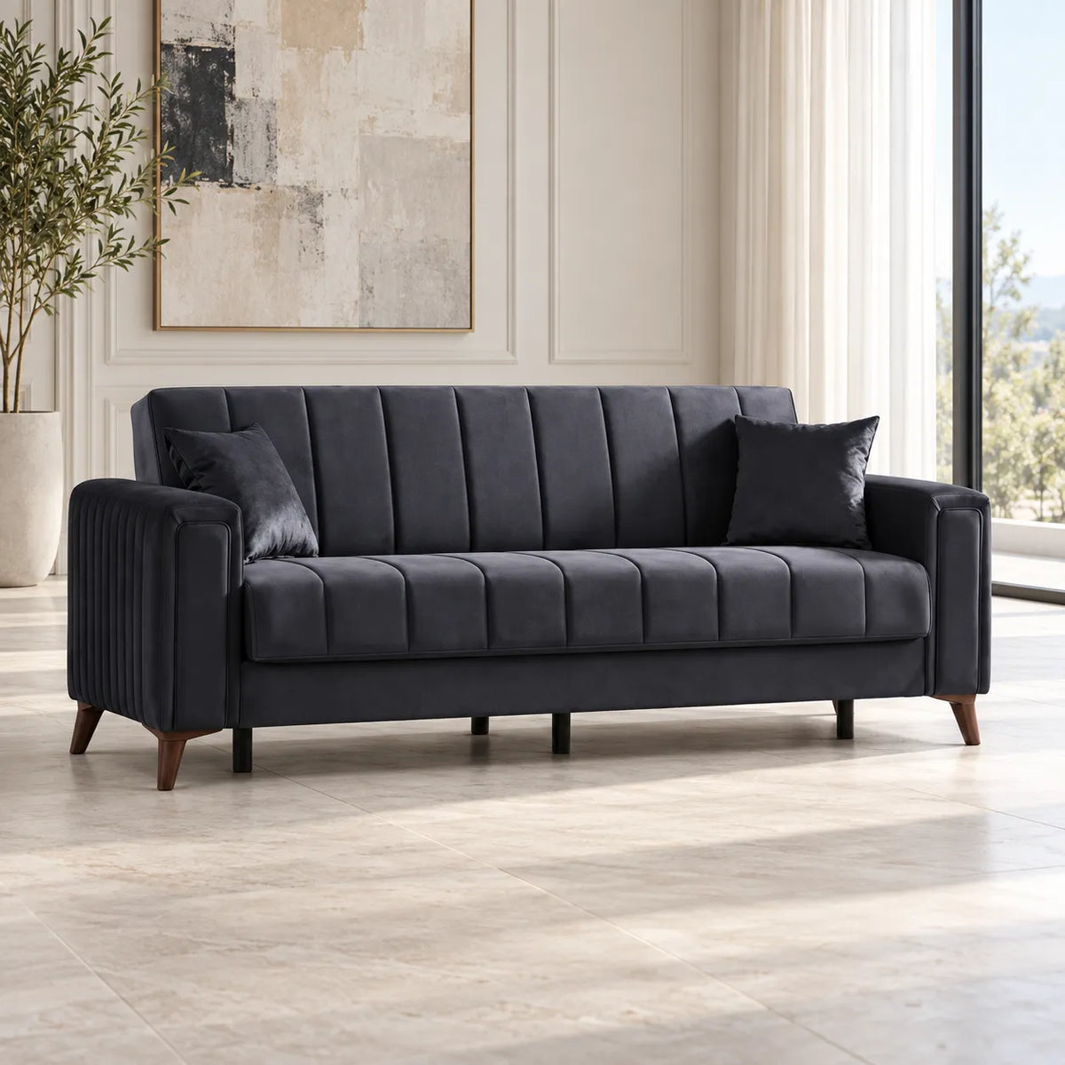 Canapé Nova Velours Beige