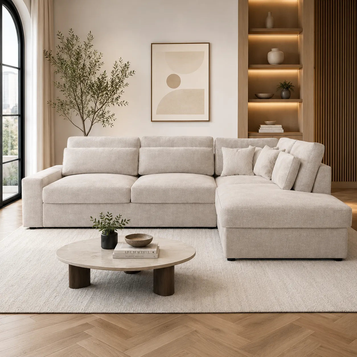 Canapé d'Angle Lexus Marbella Beige