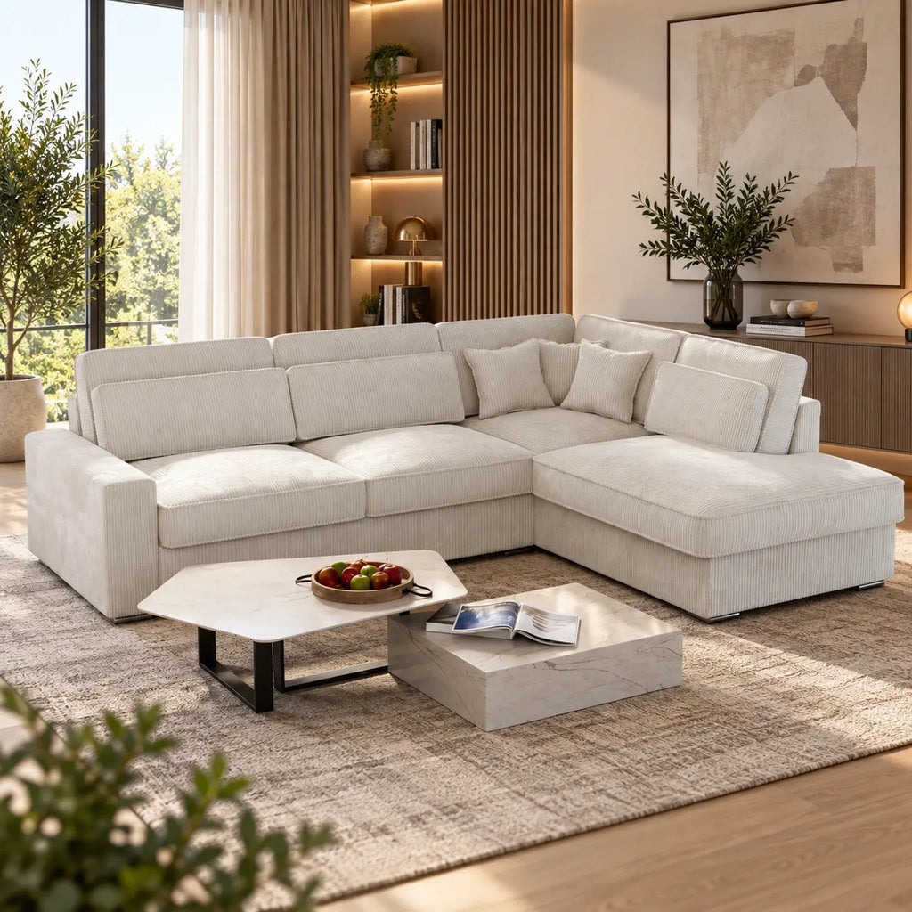 Canapé d’angle Lexus Velours Beige