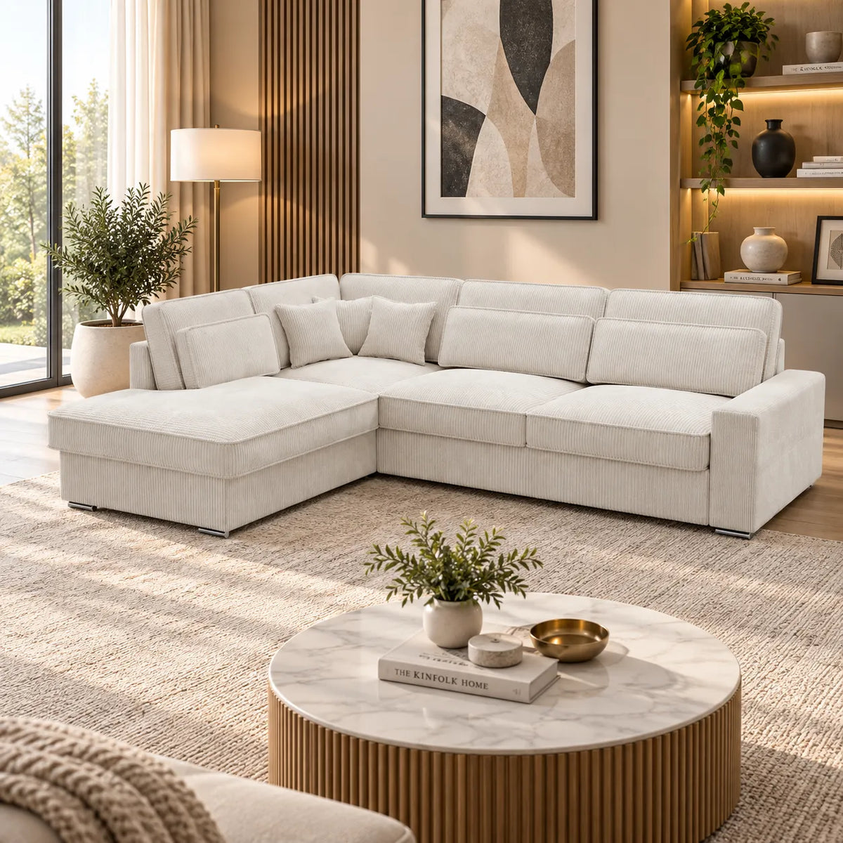 Canapé d’angle Lexus Velours Beige