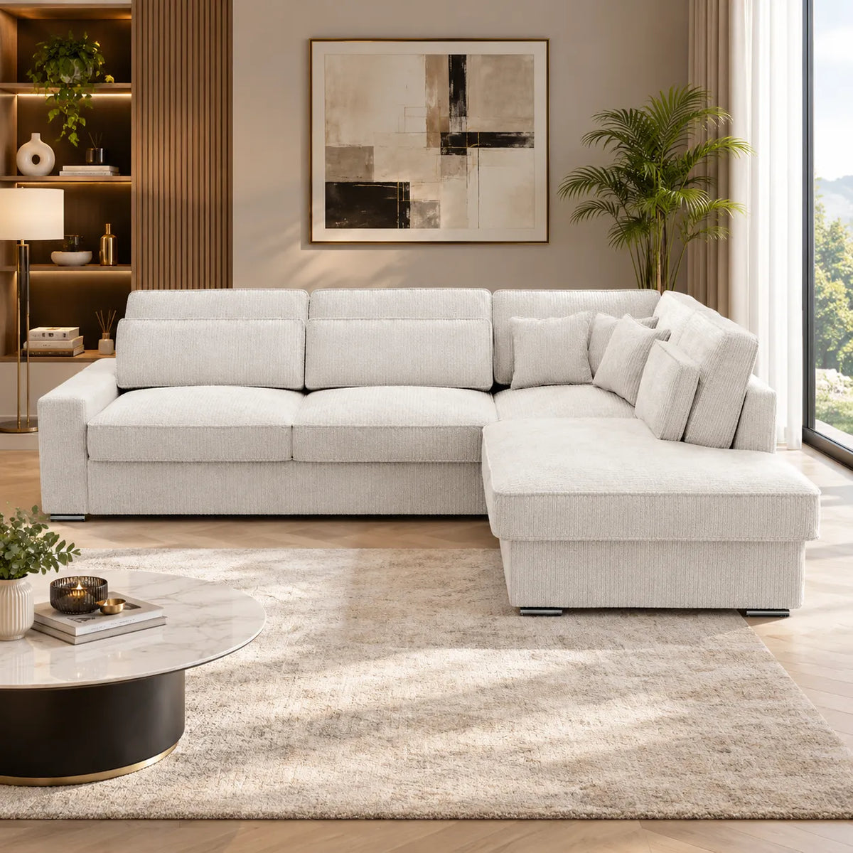 Canapé d’angle Lexus Velours Beige
