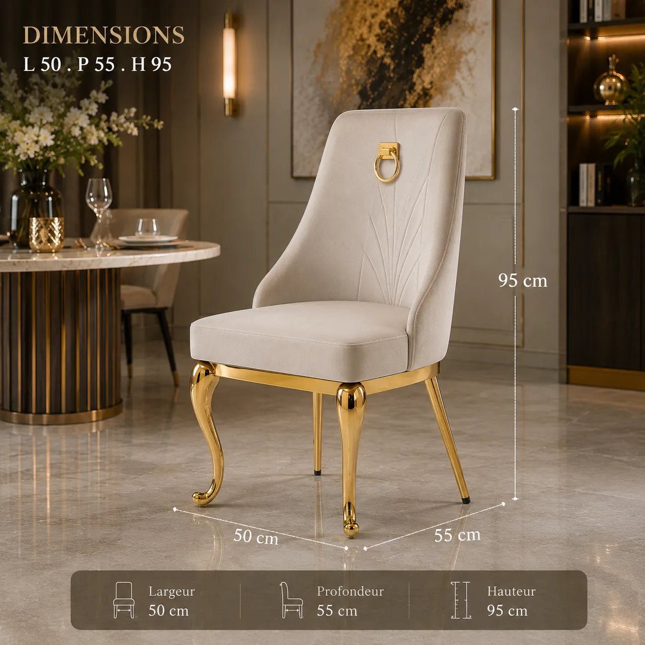 Chaise Baroka DORE