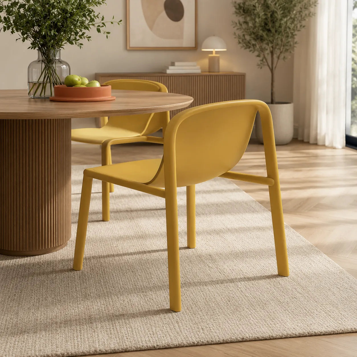 Chaise Design Plastique Decade – Jaune ou Verte