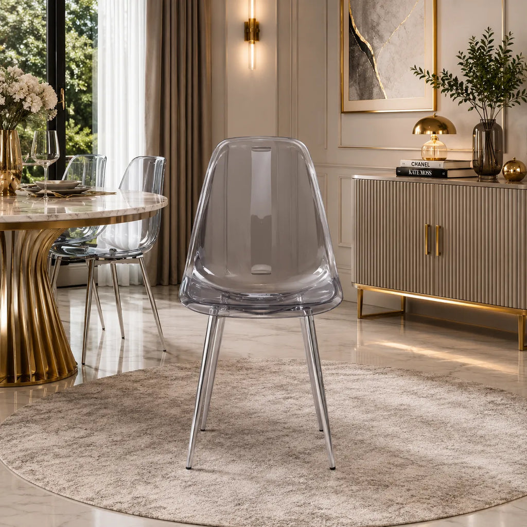 Chaise Invisible Pieds Chrome