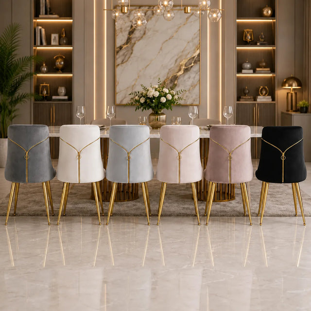 Chaise Velours dorée ZIP
— chaises et bancs, chaise design, banc en bois, chaise moderne, banc confortable, ensemble chaises et bancs, mobilier de salle à manger, chaises et bancs pas cher, banc et chaise design