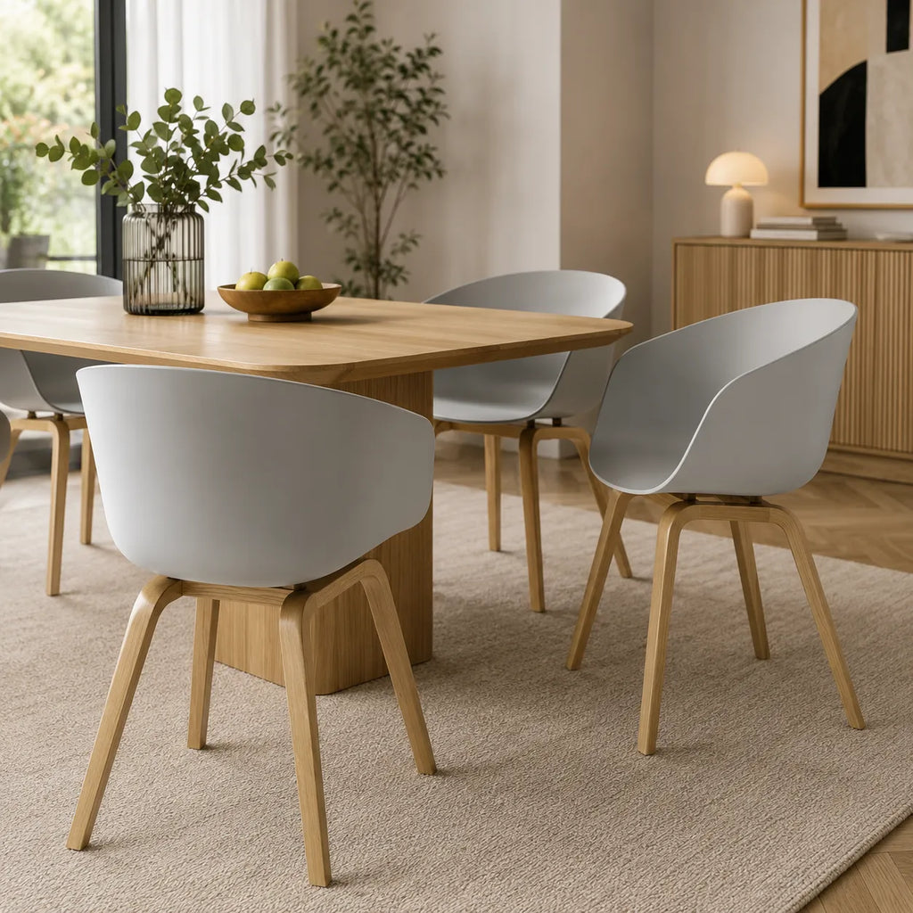 Chaise en chêne 2 pièces