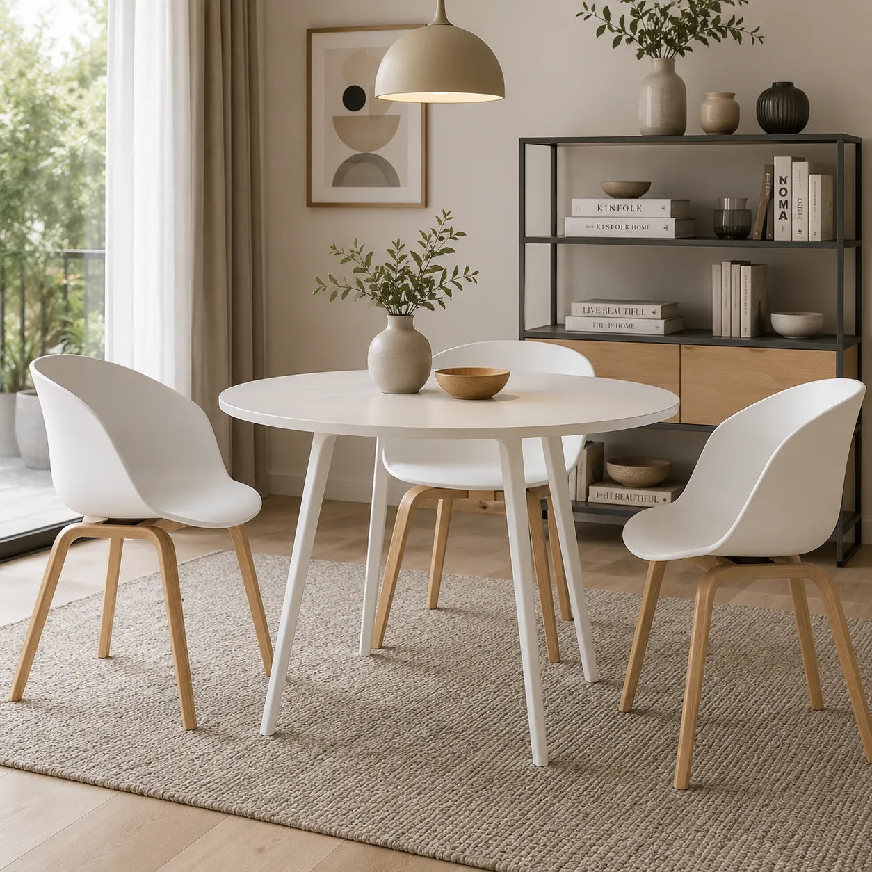 Chaise en chêne 2 pièces