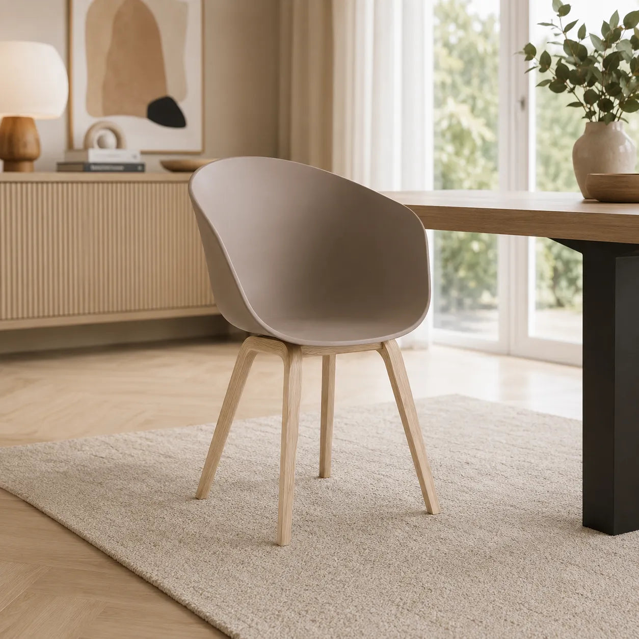 Chaise en chêne 2 pièces