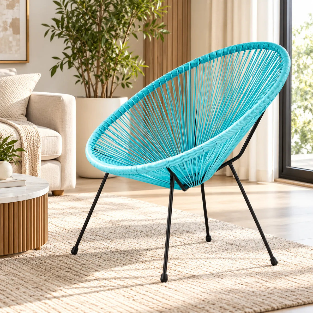 Chaise en corde design Alice's Garden Egg