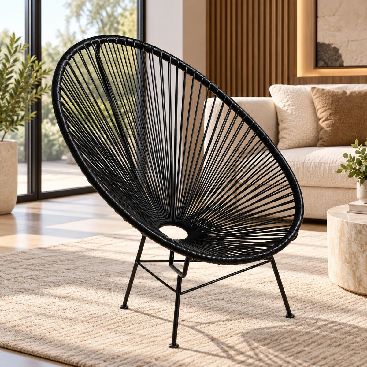 Chaise en corde design Alice's Garden Egg