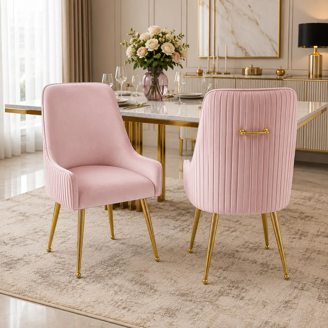 Chaise poignée dorée OPUS (Lot de 4)